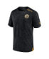 ფოტო #2 პროდუქტის Men's Black Boston Bruins Authentic Pro Rink Premium Camo T-Shirt