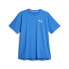 Puma Run Cloudspun Logo Crew Neck Short Sleeve Athletic T-Shirt Mens Blue Casual