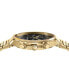 ფოტო #2 პროდუქტის Salvatore Men's Swiss Chronograph Gold-Tone Stainless Steel Bracelet Watch 41mm