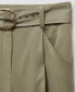 ფოტო #5 პროდუქტის Women's Belted Wide leg Pants