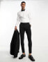 Фото #15 товара ASOS DESIGN Premium easy iron slim sateen formal shirt with bib and wing collar in white