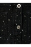 Фото #82 товара Taşlı Kot Ceket Yıldız Taş Detaylı Cepli Pamuklu Uzun Kollu Gömlek Yaka