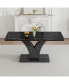 Sleek Black Multipurpose Table Functional Style for Any Space