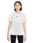ფოტო #1 პროდუქტის Sportswear Big Girls Cotton Swoosh T-Shirt