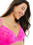 Фото #3 товара Boux Avenue Valentines Nadia cherry flock plunge non-padded bra in pink