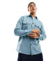 Фото #1 товара Harry Brown utility overshirt in light blue