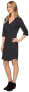 Lole 241293 Womens Leann Half Sleeve Shift Dress Black Heather Size Small