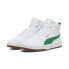 Фото #9 товара Puma Caven 2.0 Mid 39229111 Mens White Leather Lifestyle Sneakers Shoes