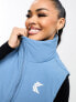 Фото #3 товара Karl Kani OG puffer gilet in dusty blue with wazy zip detail