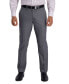 Фото #1 товара J.M. Men's Subtle Grid Slim Fit Flat Front Suit Pant