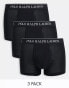 Polo Ralph Lauren 3 pack trunks in black Черный, XL - W40-42 - фото #1