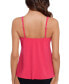 Women's Arya Ruched Tie-Front Tankini Top