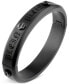 ფოტო #2 პროდუქტის Gunmetal IP Stainless Steel Logo Bangle Bracelet