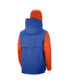 Фото #2 товара Men's Royal, Orange Florida Gators Sideline Player Quarter-Zip Hoodie Jacket