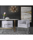 Фото #4 товара Giselle Dining Chair - Silver Frame