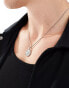 ASOS DESIGN waterproof stainless steel necklace with round pendant in silver tone