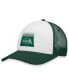 ფოტო #4 პროდუქტის Men's White, Green NDSU Bison Tone Down Trucker Snapback Hat