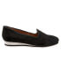 Фото #1 товара Trotters Ioni T2171-003 Womens Black Suede Slip On Loafer Flats Shoes 7.5