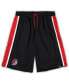 ფოტო #1 პროდუქტის Men's Black Portland Trail Blazers Big and Tall Referee Iconic Mesh Shorts