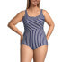 Фото #15 товара Plus Size Long Chlorine Resistant Soft Cup Tugless Sporty One Piece Swimsuit