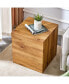 Elegant Wood Grain Coffee Table 15.7"X15.7"X17.7"