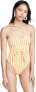 Фото #1 товара Onia 259326 Women's x WeWoreWhat Capri One Piece Swimsuit Size Medium