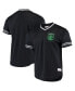 ფოტო #2 პროდუქტის Men's Black Austin FC Mesh V-Neck T-shirt