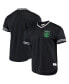 Фото #2 товара Men's Black Austin FC Mesh V-Neck T-shirt