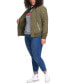 Фото #3 товара Trendy Plus Size Melanie Bomber Jacket