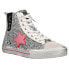 Vintage Havana Alive Glitter High Top Womens Silver Sneakers Casual Shoes ALIVE 8.5 - фото #2