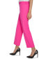 ფოტო #3 პროდუქტის Women's Solid Slim-Leg Mid-Rise Ankle Pants