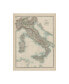 Фото #1 товара Johnston Johnstons Map of Italy Canvas Art - 19.5" x 26"