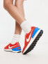 Nike Waffle One vintage trainers in red and photo blue