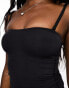 Dorina wireless light padded mesh shaping camisole with removable straps in black