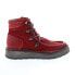 Фото #1 товара Fly London Roxa ROXA067FLY-003 Womens Red Suede Lace Up Casual Dress Boots 36