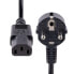 Фото #4 товара StarTech.com 3m (10ft) Computer Power Cord - 18AWG - EU Schuko to C13 Power Cord - 250V 10A - Black Replacement AC Cord - TV/Monitor Power Cable - Schuko CEE 7/7 to IEC 60320 C13 Power Cord - PC Power Supply Cable - 3 m - CEE7/7 - C13 coupler - SVT - 250 V - 10 A