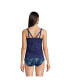 Фото #3 товара Women's Adjustable V-neck Underwire Tankini Swimsuit Top Adjustable Straps