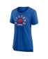 ფოტო #2 პროდუქტის Women's Heather Royal Distressed Buffalo Bills Our Pastime Tri-Blend T-shirt