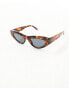 Фото #2 товара ASOS DESIGN angular cat eye sunglasses in tort