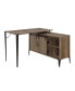 Zakwani Writing Desk with USB, Rustic Oak