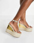 ASOS DESIGN Tasha high wedges in clear