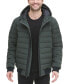 Фото #4 товара Men's Quilted Hooded Bomber Jacket