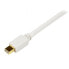 Фото #7 товара StarTech.com 3 ft Mini DisplayPort to DVI Adapter Converter Cable – Mini DP to DVI 1920x1200 - White - 0.9 m - mini DisplayPort - DVI-D - Male - Male - Straight