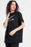 Фото #5 товара Sportswear Air Graphic Boyfriend Short-Sleeve Oversize Siyah Kadın T-shirt