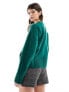 & Other Stories crew neck sweater in green