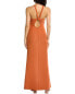 Bcbgmaxazria Halter Gown Women's Orange 0