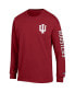 Фото #2 товара Men's Crimson Indiana Hoosiers Team Stack Long Sleeve T-shirt