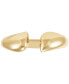 Polished Rounded Edge Cuff Ring in 10k Gold