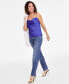 ფოტო #4 პროდუქტის Women's Chain-Trim Cowlneck Top, Created for Macy's