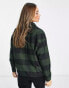 Dr Denim shirt with long sleeves in green check